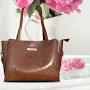 Carrylux Women's Croco Pattern Large Capacity Tote Bag